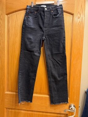 RE/DONE High-Rise Straight Women’s  Jeans - Black size 28
